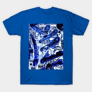 Blue Graffiti NYC Street Art T-Shirt